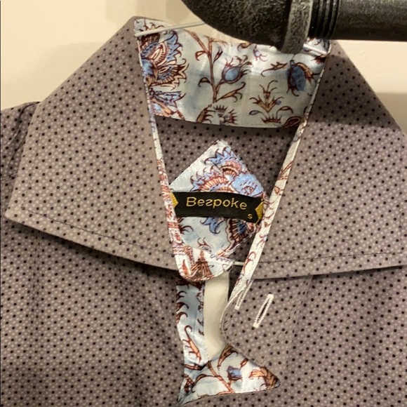 Grey dot button down - Picture 3 of 3